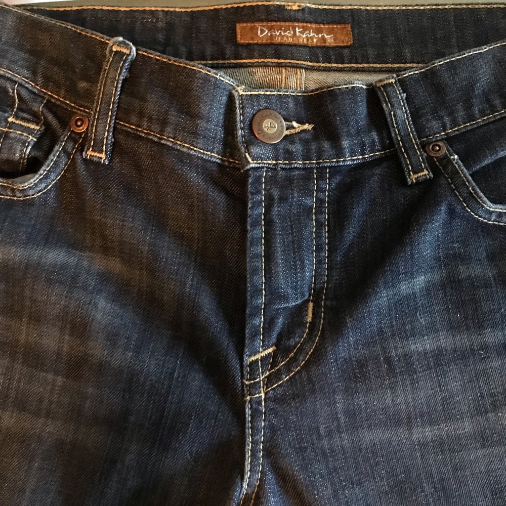 David Kahn NIKKI Western Flap Pockets Dark Wash Jean Size 27